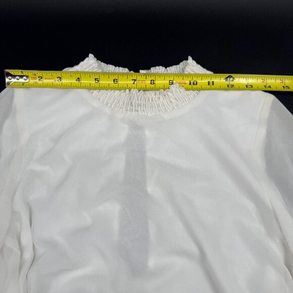 NWT Show Me Your MuMu Junebug Dress Women’s XS White Boho Mini Bell Sleeve Beach - Picture 9 of 12